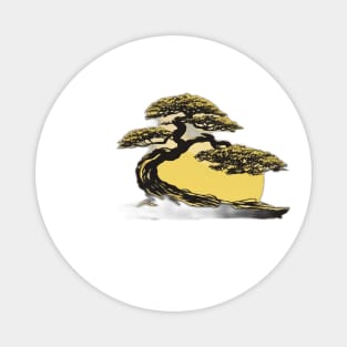 Golden Moonlight Bonsai Tree Art No. 565 Magnet